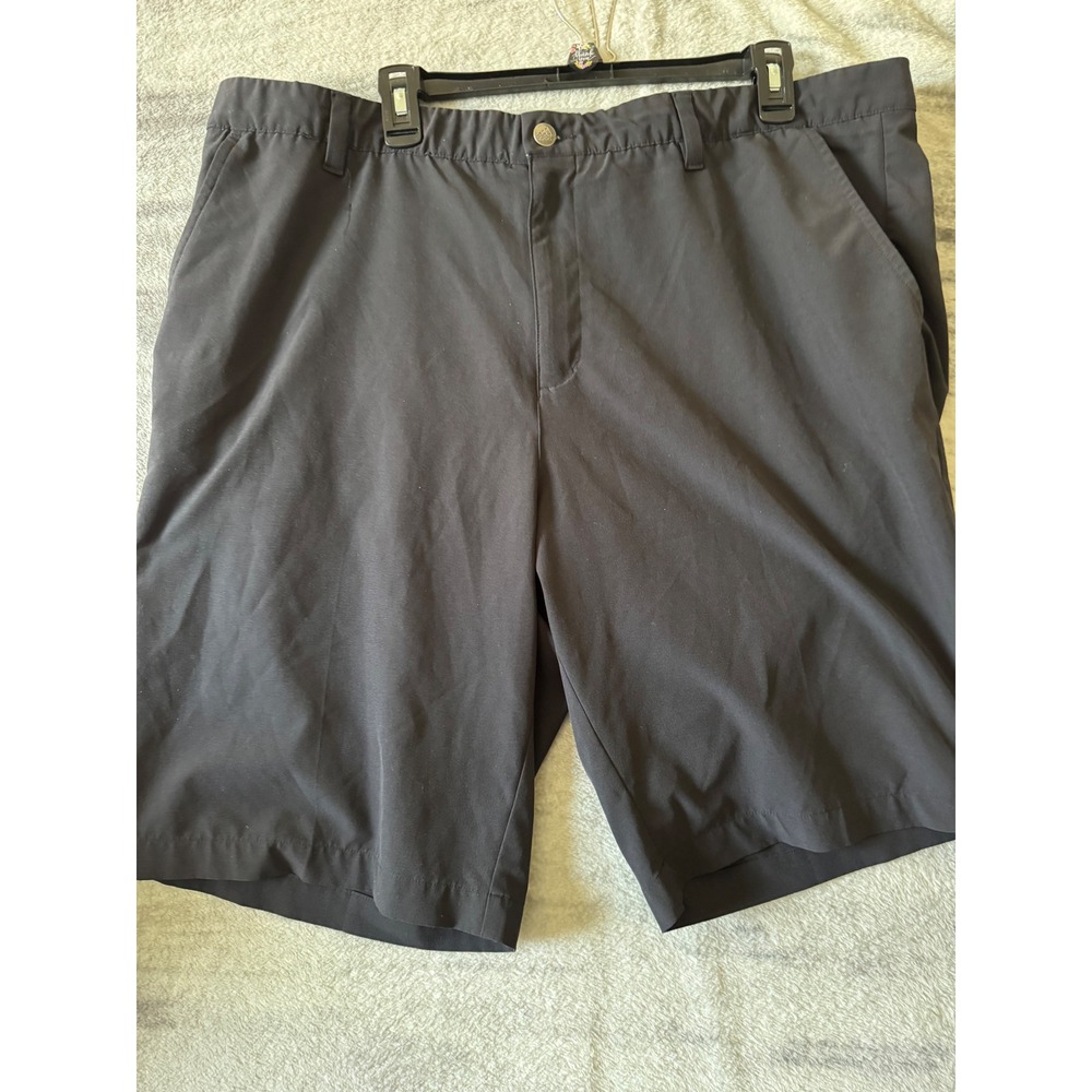 Adidas Golf Shorts Mens 40 Black Performance Stretch Moisture Wicking Solid